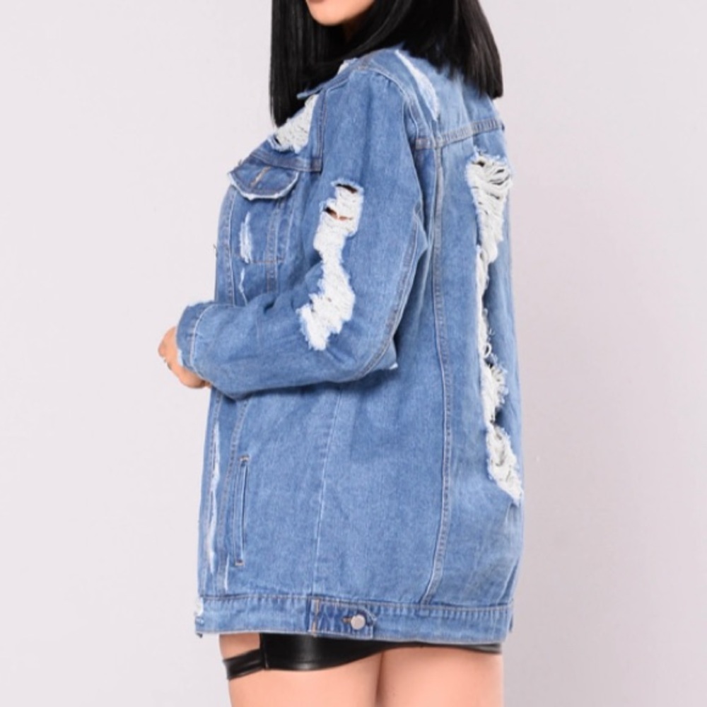 Ripped Jean Jacket